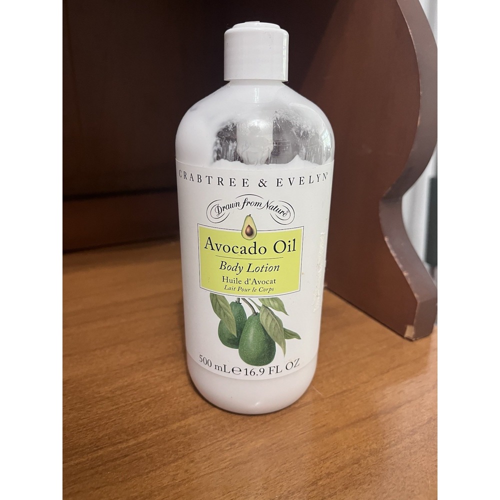 CRABTREE & EVELYN New Avocado Oil Body Lotion 16.9 oz.-Discontinuted Broken Lid